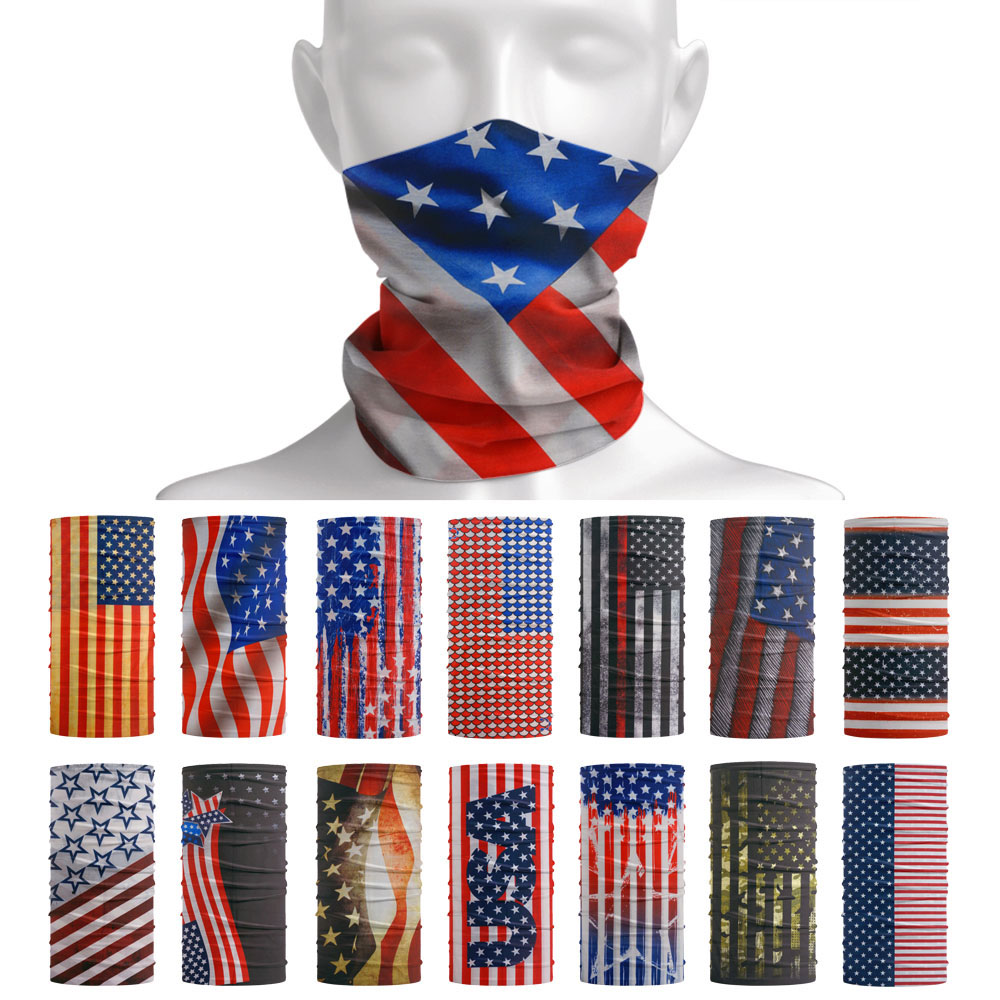 USA Flag Pattern Sun Protectiv - Cycling Gear Men 评论和价格