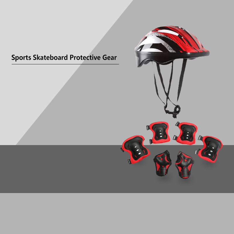 7Pcs/Set Kids Knee Pads and El - Cycling Safety Gear For Kids 评论和价格