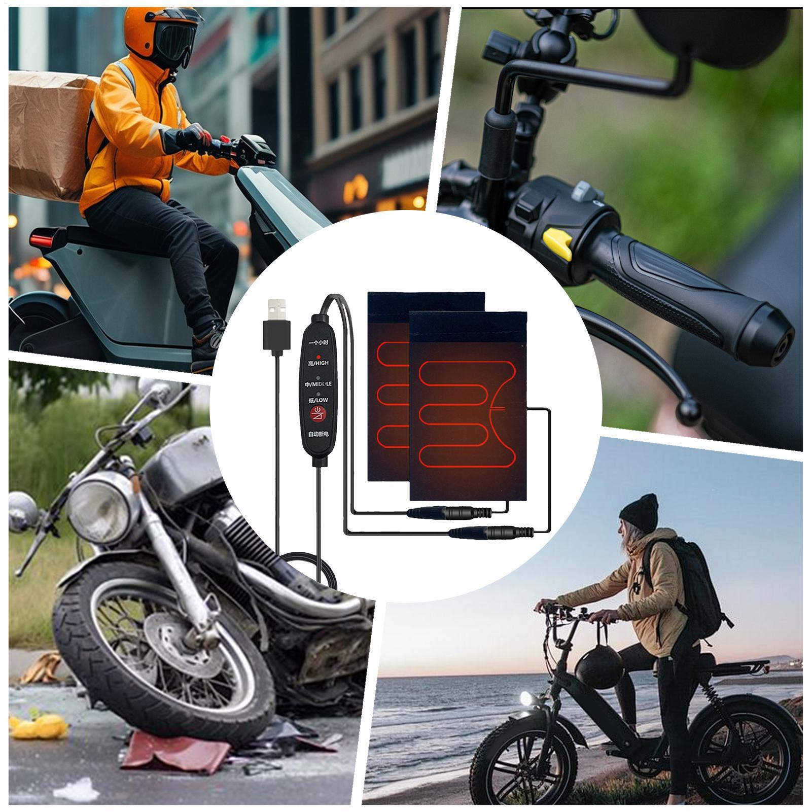 Heated Handlebar Grip 5V Motor - Cycling Gear In Winter 评论和价格