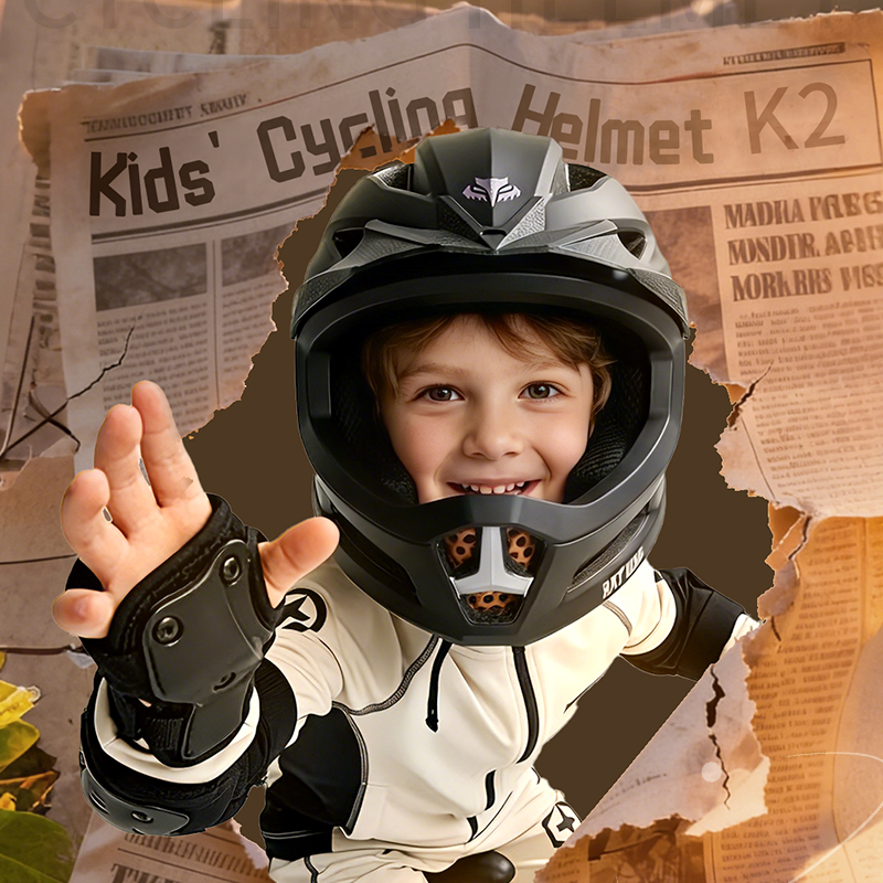 BATFOX Kids Full Face Cycling  - Cycling Safety Gear For Kids 评论和价格