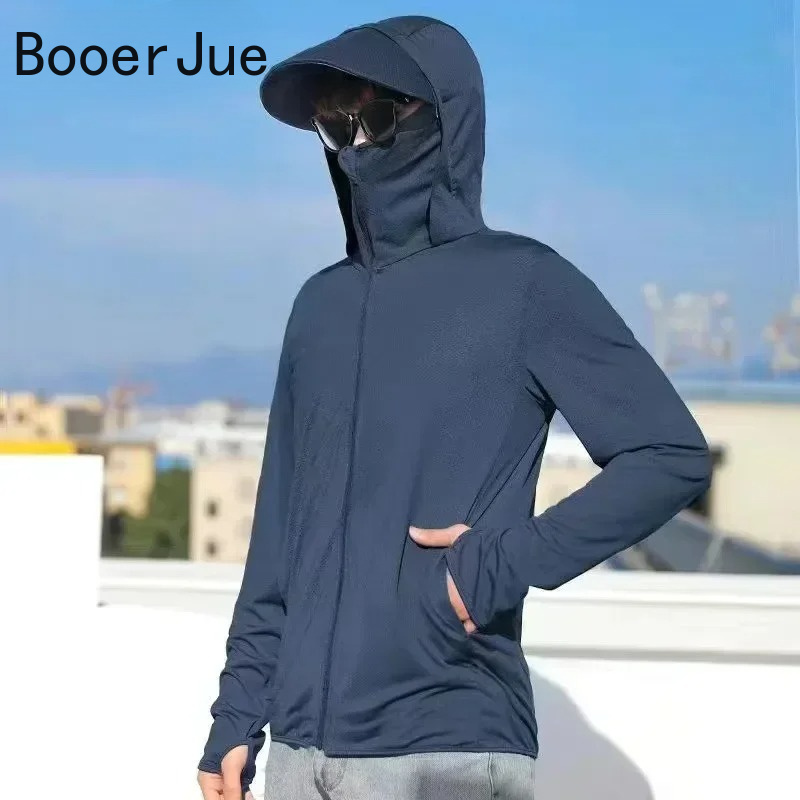 UPF50+ Men's Sun Protection Th - Cycling Gear Men 评论和价格