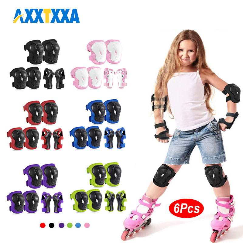 6Pcs Kids Knee Pads Elbow Pads - Cycling Safety Gear For Kids 评论和价格