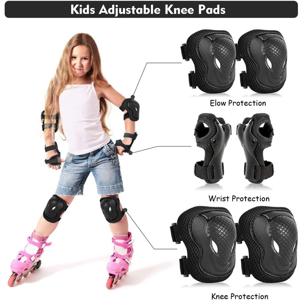 6Pcs Kids Knee Pads Elbow Pads - Cycling Safety Gear For Kids 评论和价格