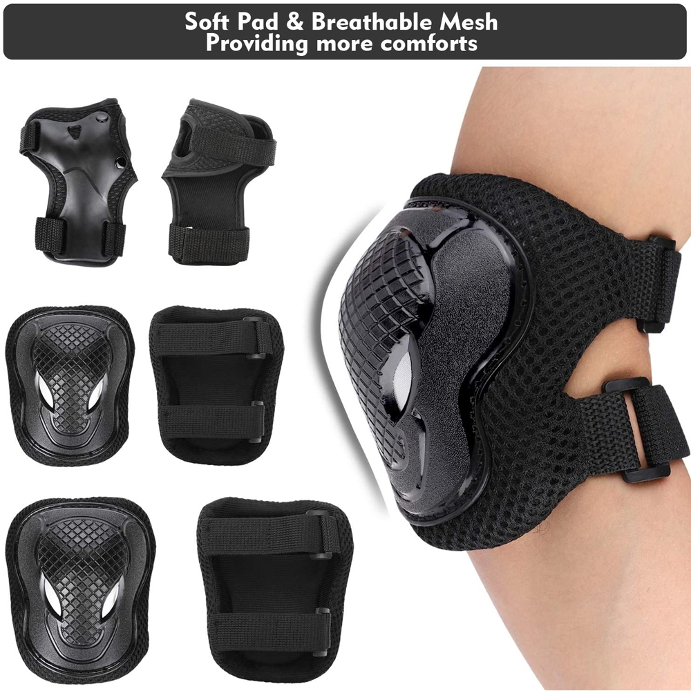 GOMOREON 6Pcs/Set Kids Safety  - Cycling Safety Gear For Kids 评论和价格