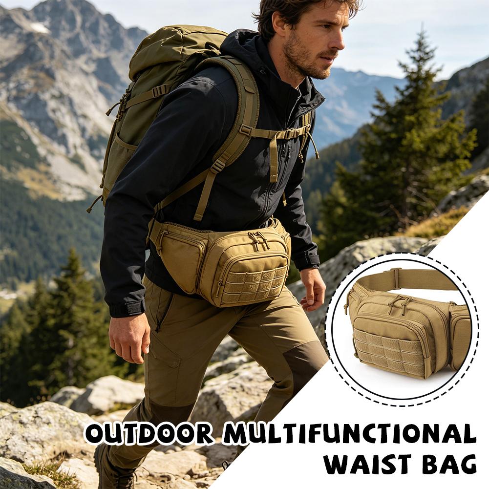 Tactical Waist Pack Waterproof - Cycling Gear Men 评论和价格