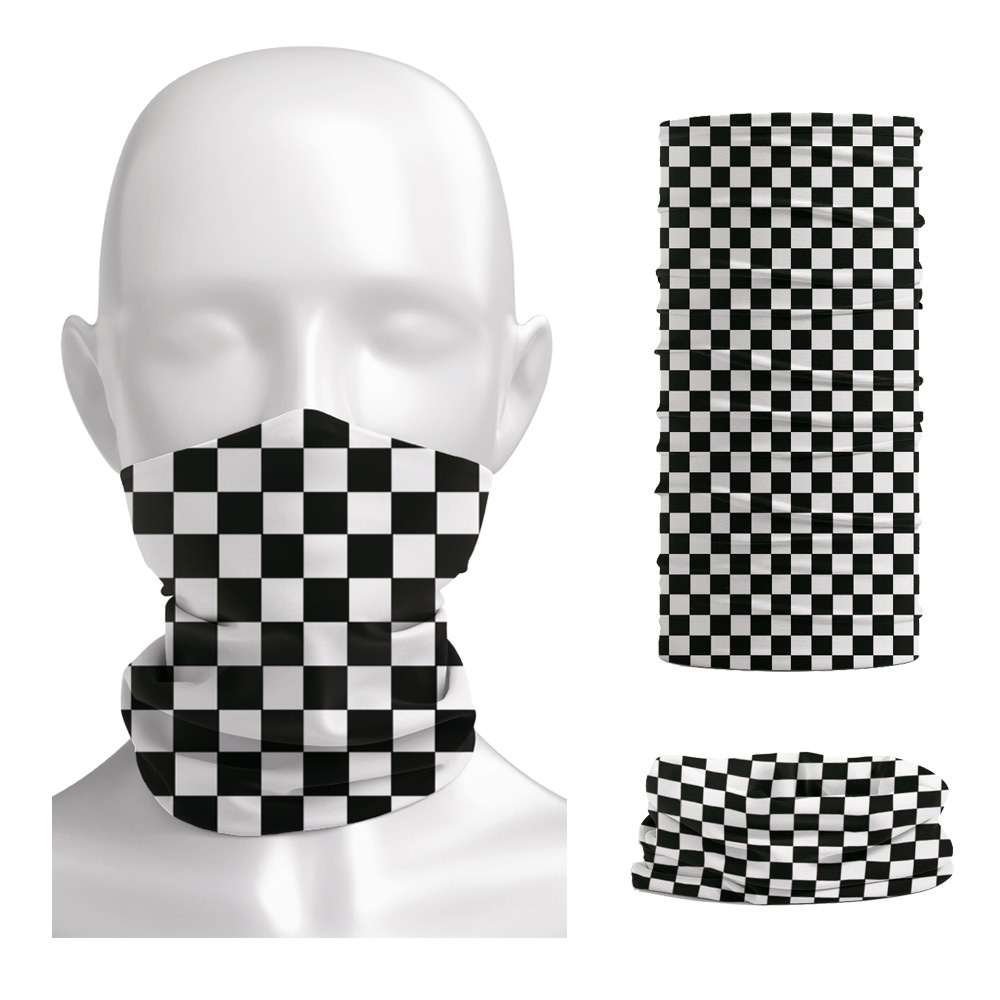 Checkered Ska Printed Headband - Cycling Gear Men 评论和价格